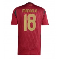 Belgicko Orel Mangala #18 Domáci futbalový dres ME 2024 Krátky Rukáv